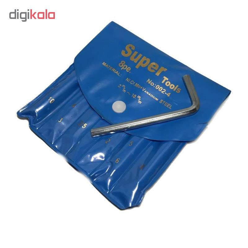 مجموعه 8 عددی آچار آلن سوپرتولز مدلSU01