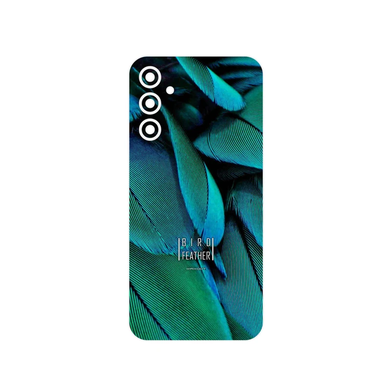 برچسب پوششی ماهوت مدل Green Feather مناسب برای گوشی موبایل سامسونگ Galaxy A24