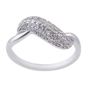  انگشتر نقره زنانه بازرگانی میلادی کد AWR-342