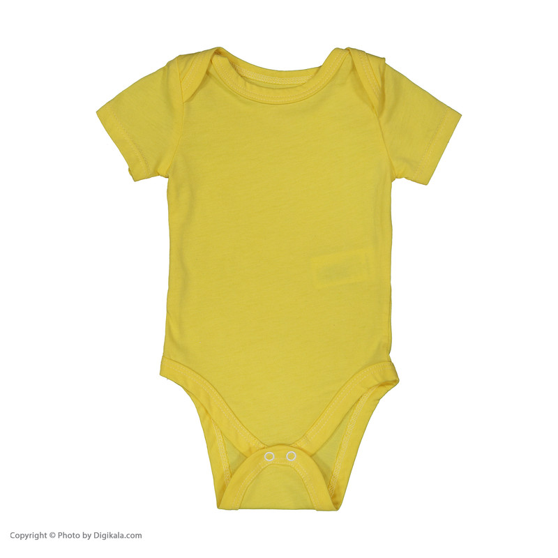 بادی آستین کوتاه دخترانه ال سی وایکیکی مدل W122717Z1-FPR-YELLOW