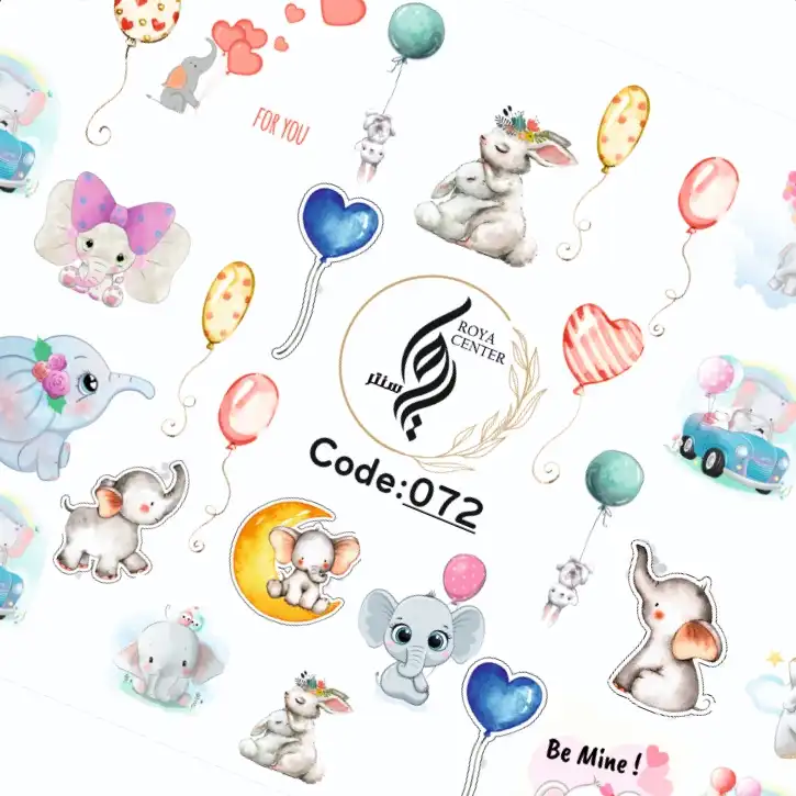 برچسب لنز ناخن مدل 072