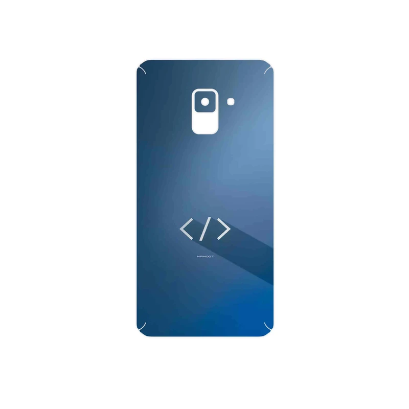 برچسب پوششی ماهوت مدل Minimal Coding icon مناسب برای گوشی موبایل سامسونگ Galaxy A8 2018