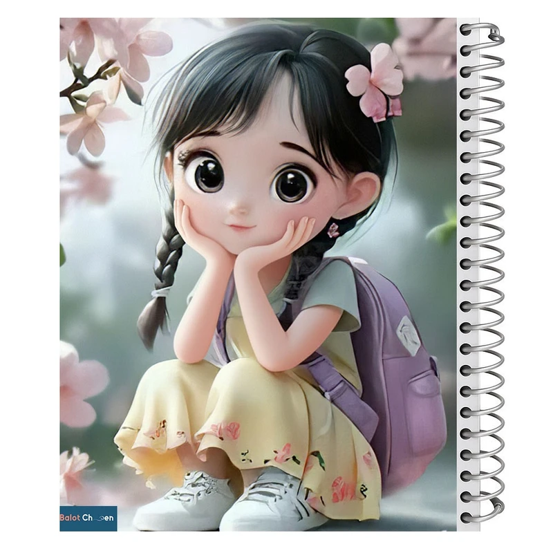 دفتر نقاشی 80 برگ بلوط چین مدل دانش آموز زرنگ کد A4-N80-DZ