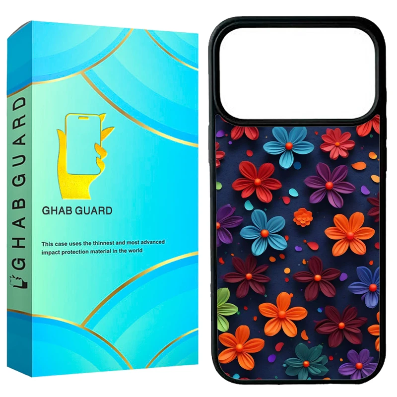 کاور قاب گارد طرح گل گلی مدل G17P مناسب برای گوشی موبایل اپل iPhone 17 Pro