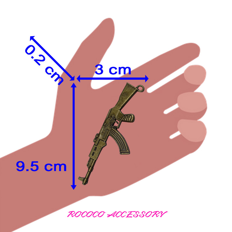 آویز گردنبند طرح اسلحه کلاش کد RCC-12 آویز گردنبند طرح اسلحه کلاش کد RCC-12