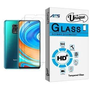 AFS Unique Glass MIX002 Screen Protector For Xiaomi Redmi Note 9 Pro Max Pack Of 2