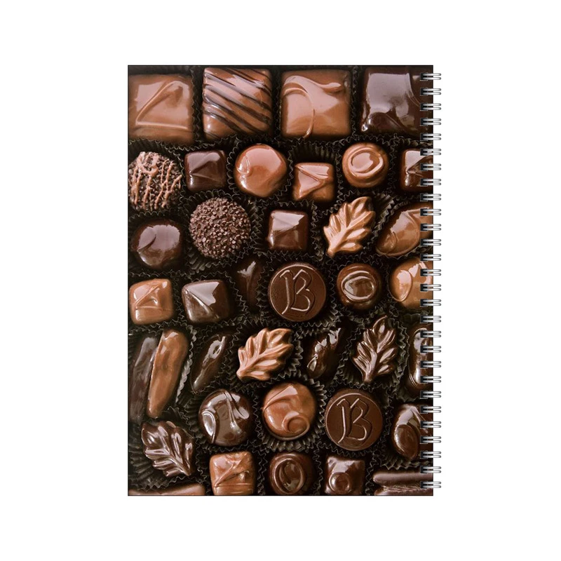 دفتر مشق 50 برگ بامبیلیپ طرح پترن شکلات های دست ساز کد 7895505