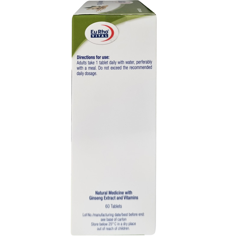 قرص جینسینگ پلاس یوروویتال بسته 60 عددی