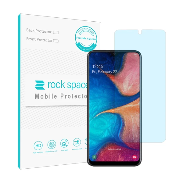 محافظ صفحه نمایش ضد اشعه آبی راک اسپیس مدل HyBLU مناسب برای گوشی موبایل سامسونگ Galaxy A20