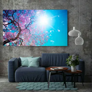 پوستر پارچه ای طرح طبیعت مدل شکوفه های ژاپنی کد AR19400