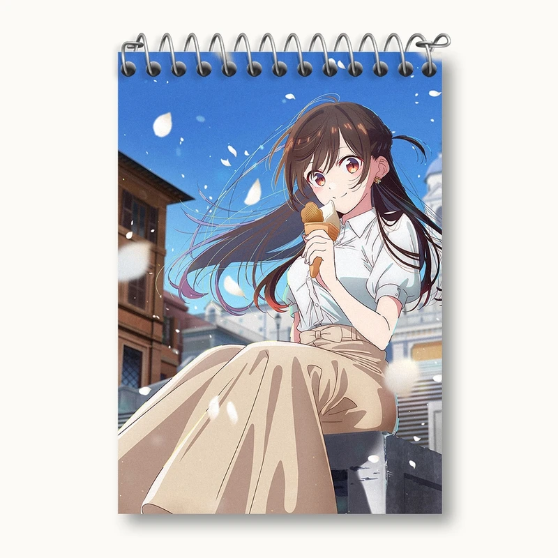 دفتر یادداشت 50 برگ خندالو مدل چیزورو انیمه کانوجو اوکاری کد 34853