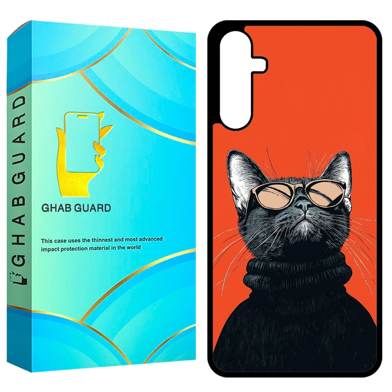 کاور قاب گارد طرح گربه مدل GCHPA24 مناسب برای گوشی موبایل سامسونگ Galaxy A24 4G
