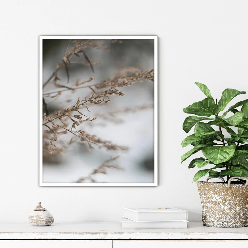 تابلو آتریسا طرح شاخه مدرن مدل ATFF359 فریم سفید