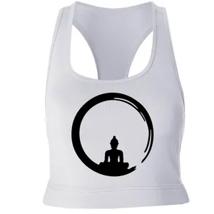 نیم تنه ورزشی زنانه مدل YOGA کد P038 رنگ سفید