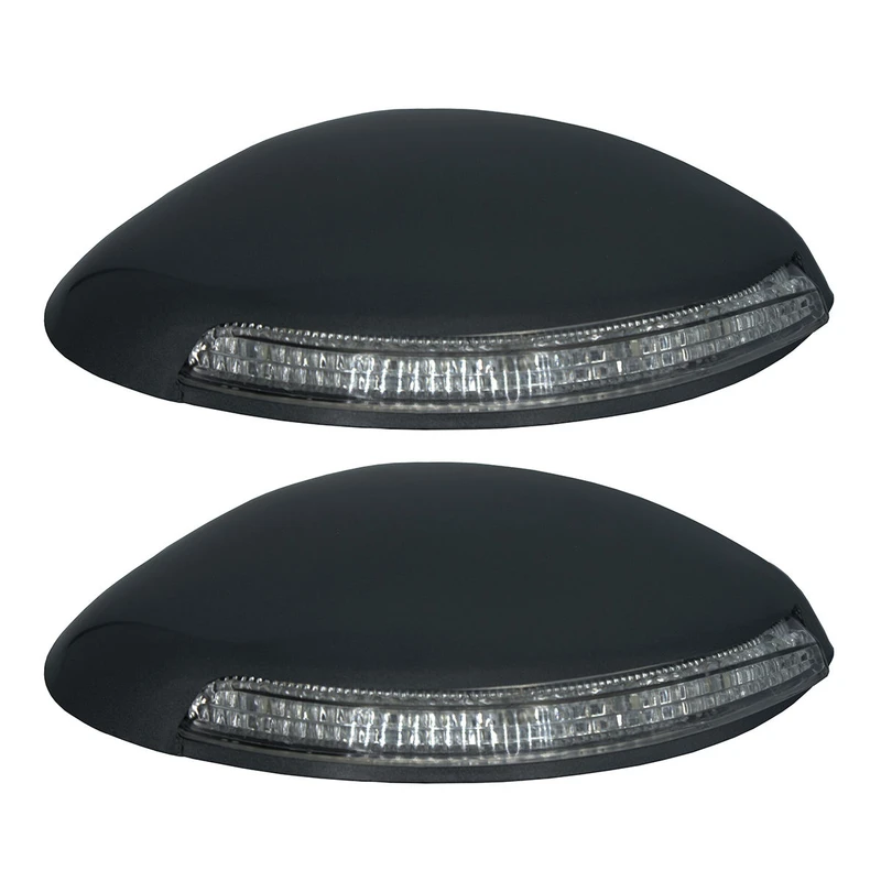فلاپ آینه چراغ دار مشکی خودرو مدل B-R مناسب برای پژو 206 بسته 2 عددی