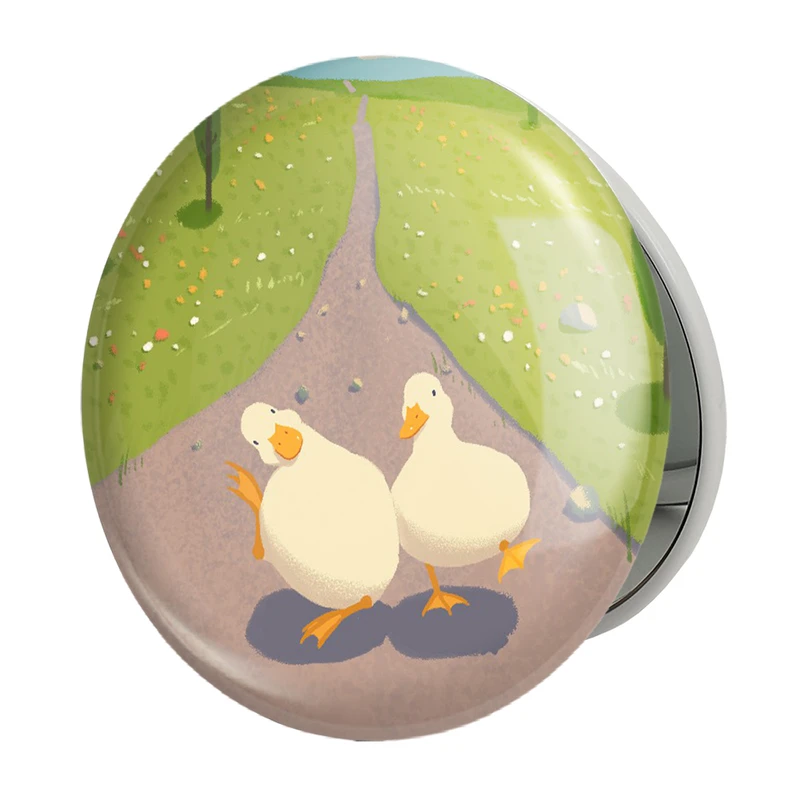 آینه جیبی خندالو طرح اردک های خنگ مدل تاشو کد 29234