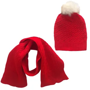 ست کلاه و شال گردن بافتنی بچگانه مدل Tal 13