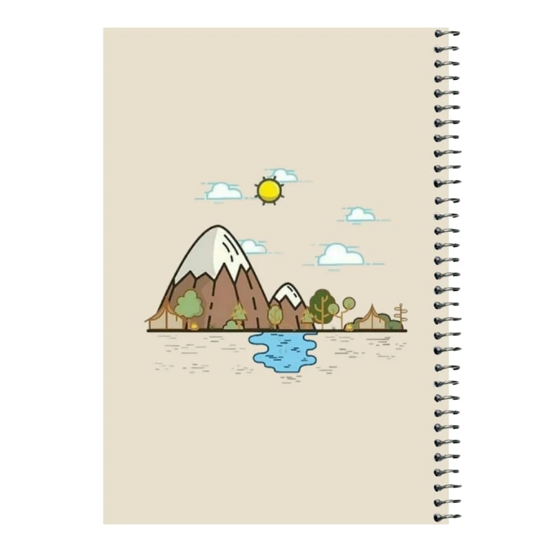 دفتر مشق 80 برگ اس جی مدل طبیعت   