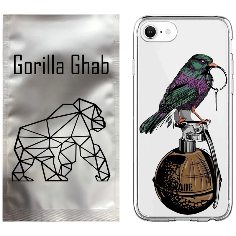 کاور گوریلا قاب مدل CLG کد 31 طرح پرنده مناسب برای گوشی موبایل اپل iPhone 7 / 8 / SE 2022