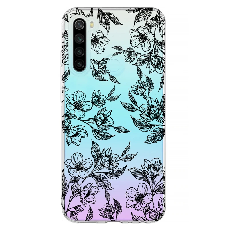 کاور مگافون طرح گل مدل C50-B مناسب برای گوشی موبایل شیائومی Redmi Note 8