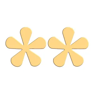 گوشواره طلا 18 عیار زنانه فرشته مدل گل WEL-000266