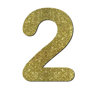 استیکر چوبی کودک مدل اعداد لاتین  کد MDF-T-2