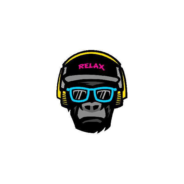 برچسب بدنه خودرو طرح RELAX MONKEY