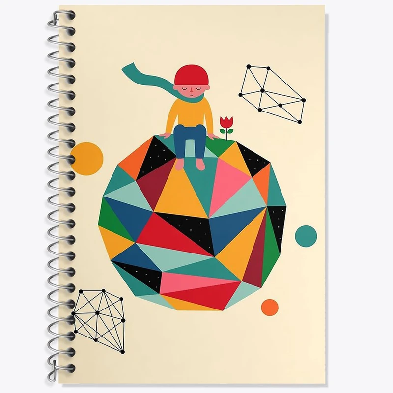 دفتر لغت 50 برگ خندالو مدل شازده کوچولو کد 1837