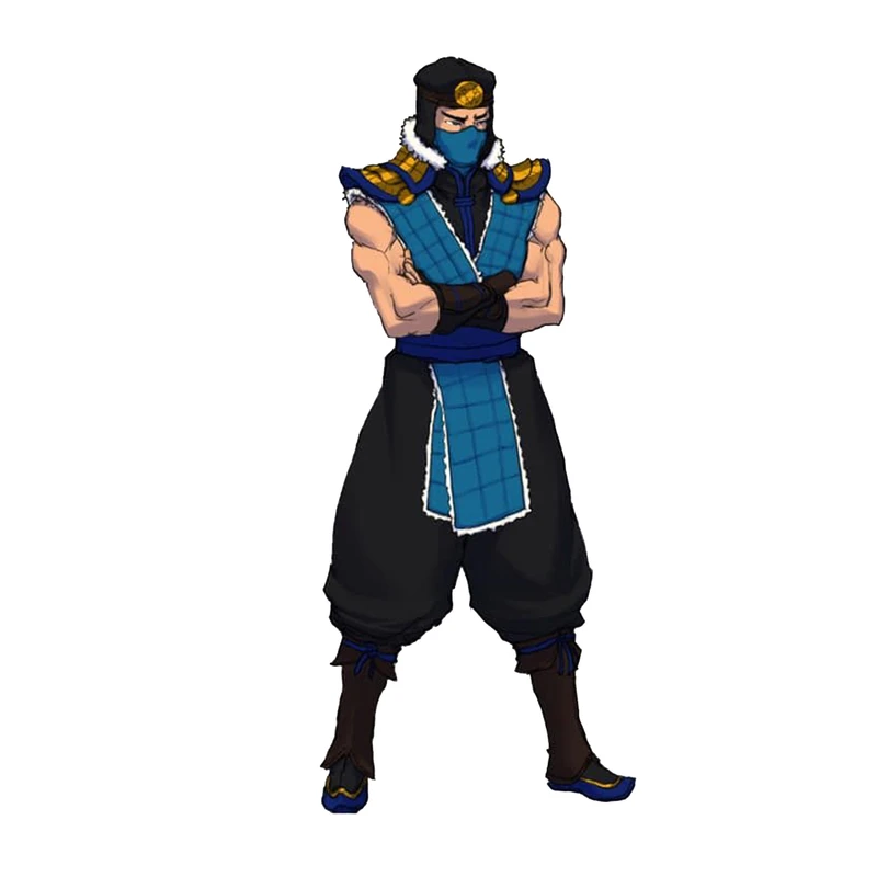 استیکر لپ تاپ و موبایل مدل بازی طرح سابزیرو مورتال کومبت Sub-Zero Mortal Kombat کد 4782