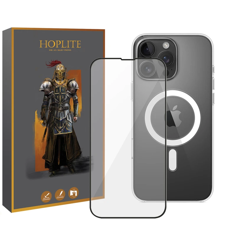 کاور هاپلایت مدل MagSafe Clear HL مناسب برای گوشی موبایل اپل iPhone 16 Pro به همراه محافظ صفحه نمایش