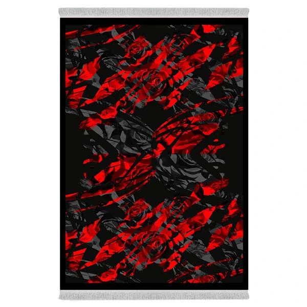 فرش پارچه‌ای دفه مدل فرشینه طرح مدرن کد 183