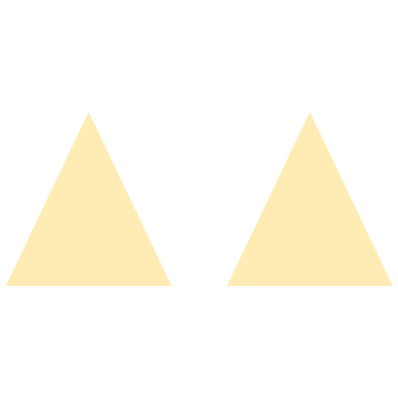 گوشواره طلا 18 عیار زنانه کرابو طرح مثلث مدل Kr5182