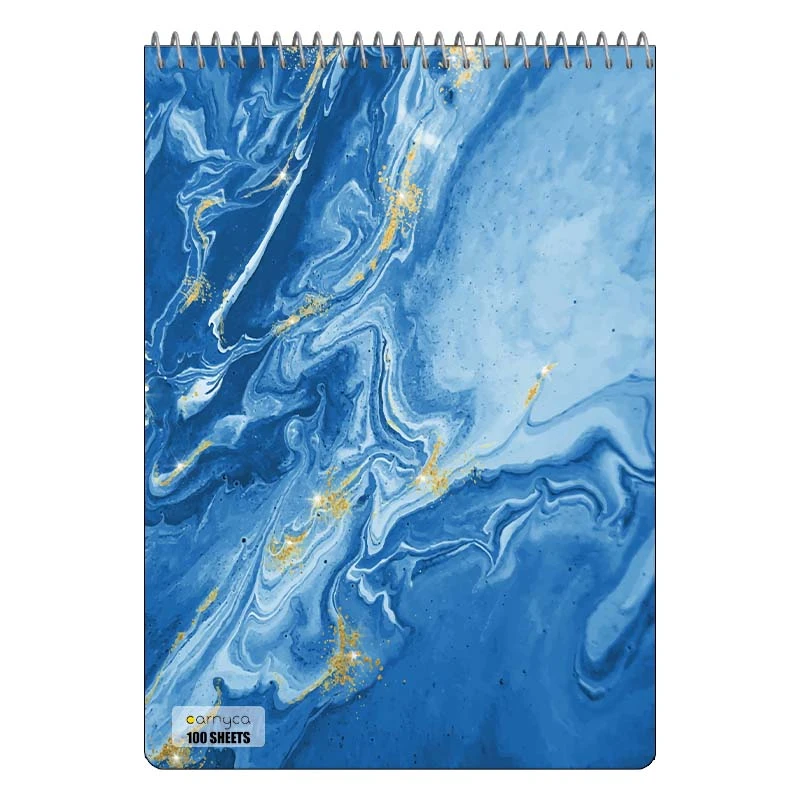 دفتر شطرنجی 100 برگ کارنیکا طرح مرمر Marble کد 64386