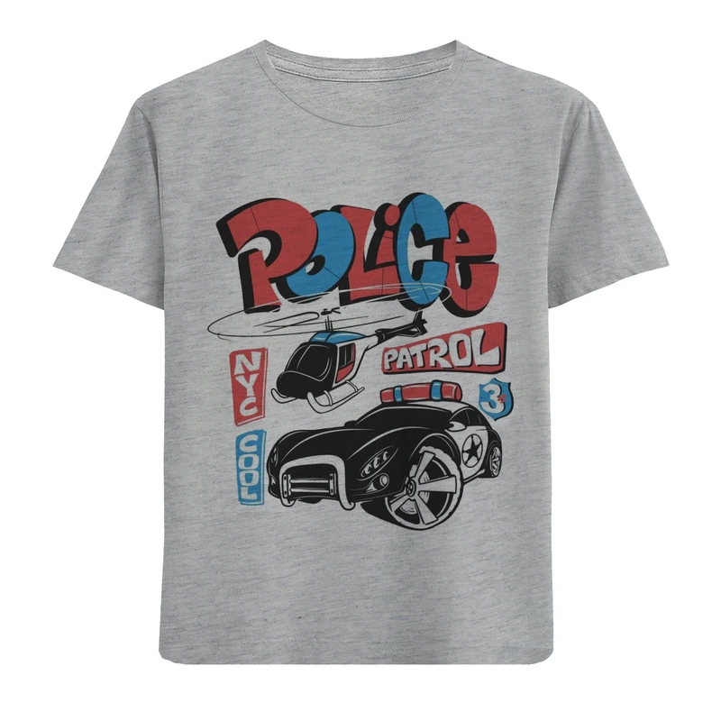 تی شرت آستین کوتاه پسرانه مدل ماشین F948