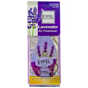 خوشبو کننده خودرو ایفل مدل کارتی - اسطوخودوس کد Lavender
