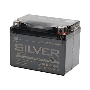 باتری موتورسیکلت 12 ولت 4 آمپر سیلور مدل کوتاه