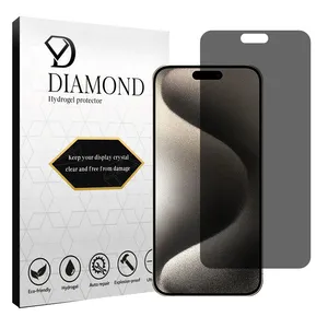 Diamond Tough model privacy screen protector suitable for Apple iPhone 15 Pro Max mobile phone