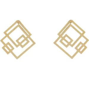 گوشواره طلا 18 عیار زنانه الن نار مدل ELM0689