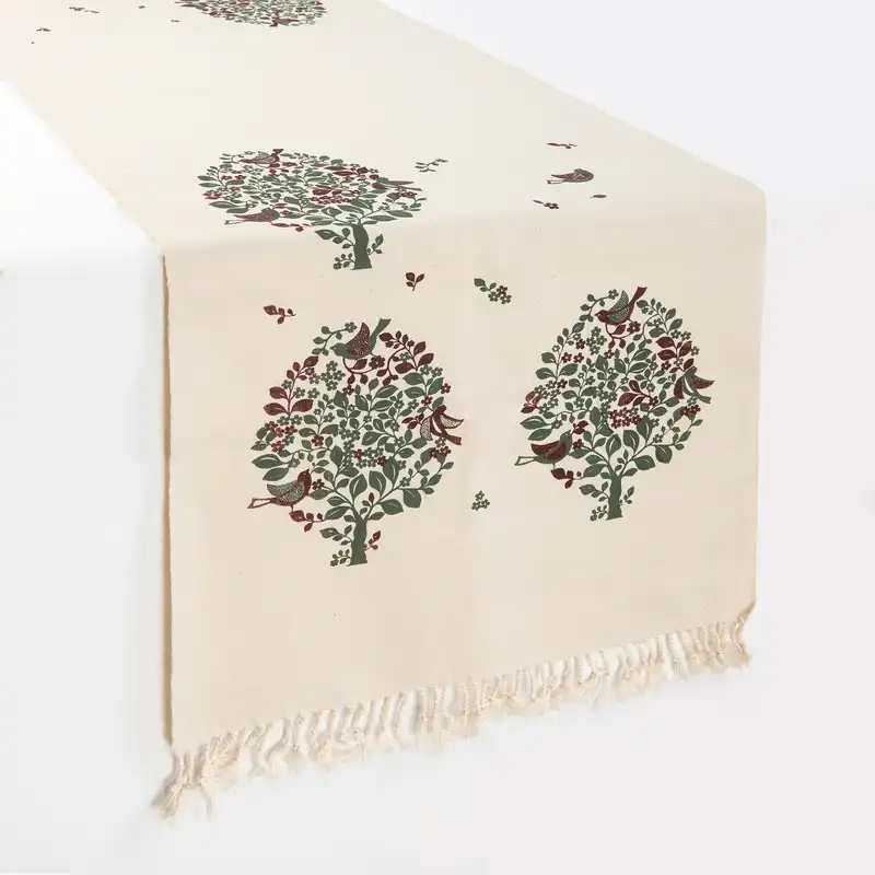 رومیزی چاپ دستی گدار مدل کندلوس