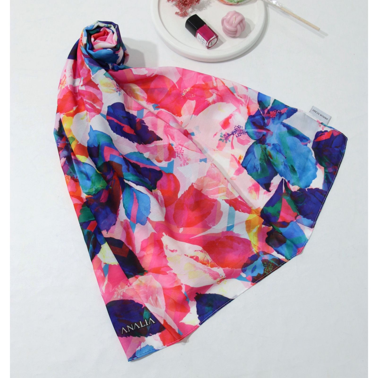 شال زنانه مدل نخی شاد کد a-4092 -  - 5