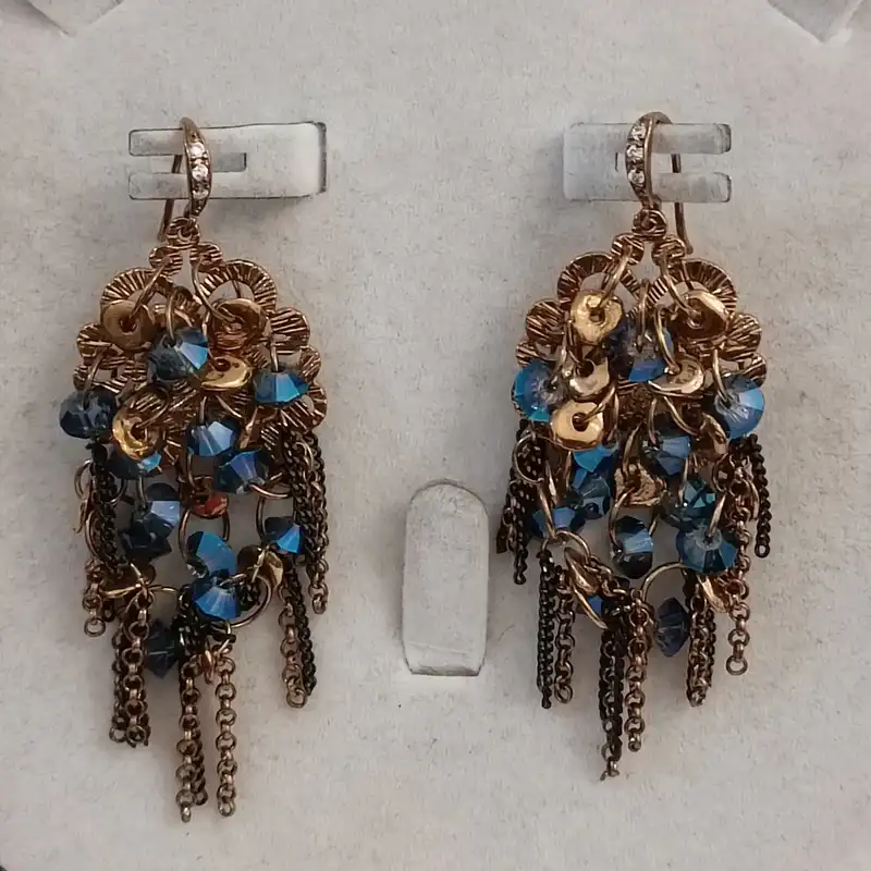 گوشواره زنانه مدل سنتی چینی نگین دار