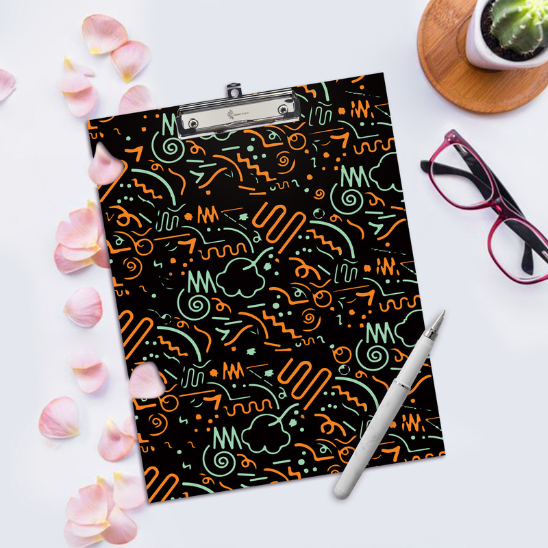 دفتر کلاسوری پدیده نقش مدل 26 حلقه مدرن کد 001 به همراه تخته شاسی