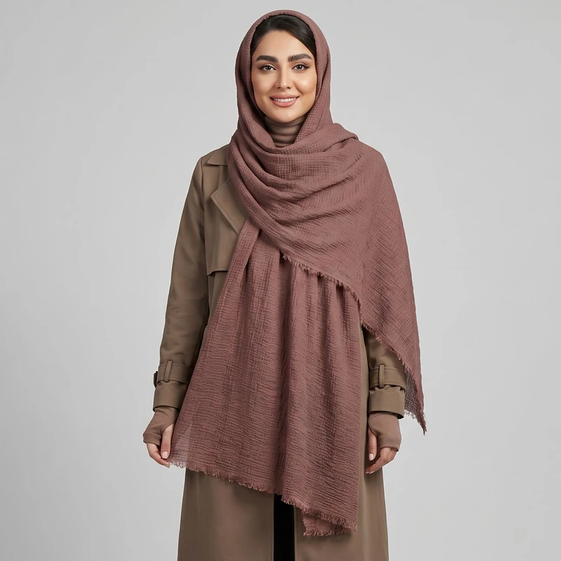 شال زنانه مدل پفکی