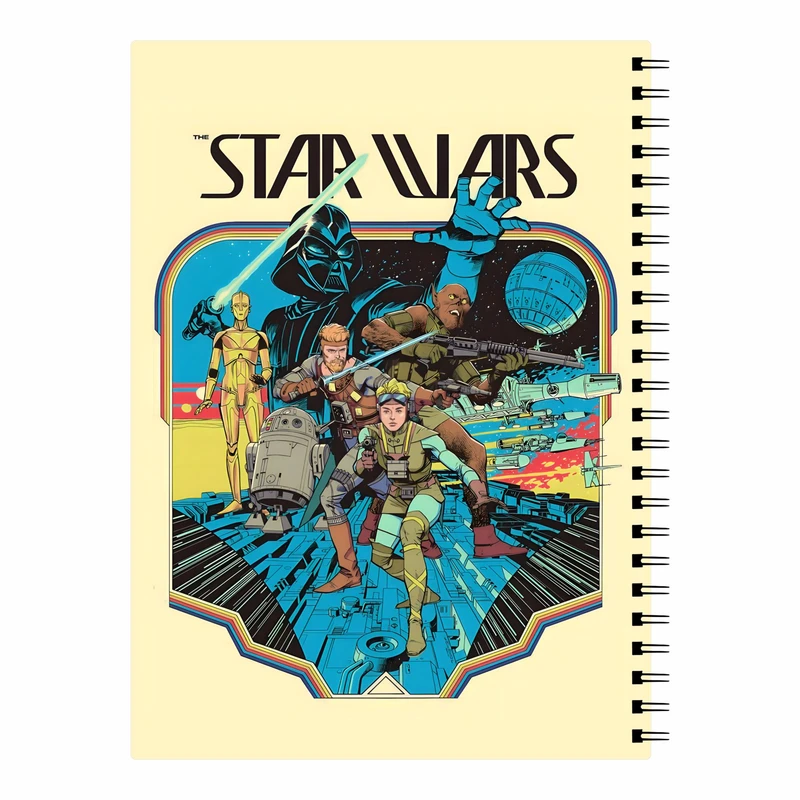 دفتر مشق 70 برگ لنکامر مدل star wars کد LA5-307zrd