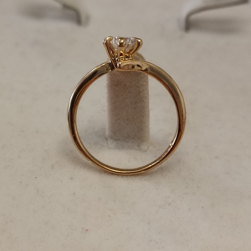 انگشتر زنانه مدل حلقه تک نگین