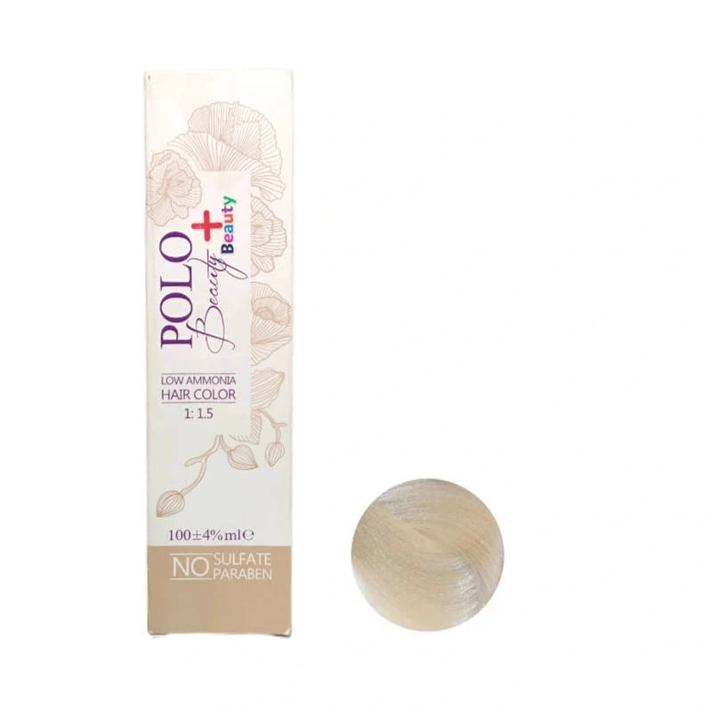 رنگ مو پلو بیوتی شماره 90.0  مدل پلاس بیوتی حجم 100میلی لیتر رنگ یخی قطبی