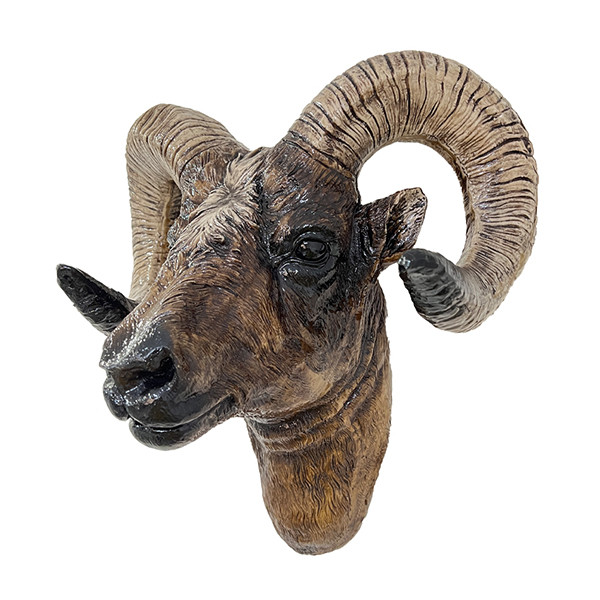 مجسمه مدل دیواری طرح سر قوچ کد 170