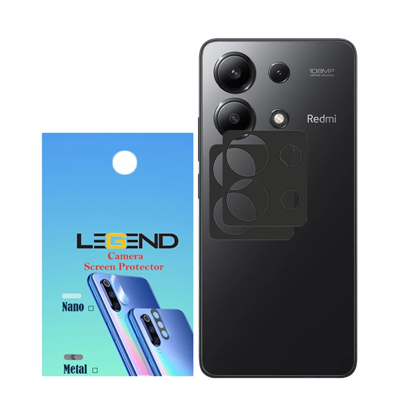 محافظ لنز دوربین مدل لجند مناسب برای گوشی موبایل شیائومی Redmi Note 13 بسته 2 عددی