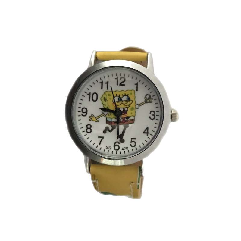 ساعت مچی عقربه ای بچگانه مدل باب اسفنجی کد W-186 ساعت مچی عقربه ای بچگانه مدل باب اسفنجی کد W-186