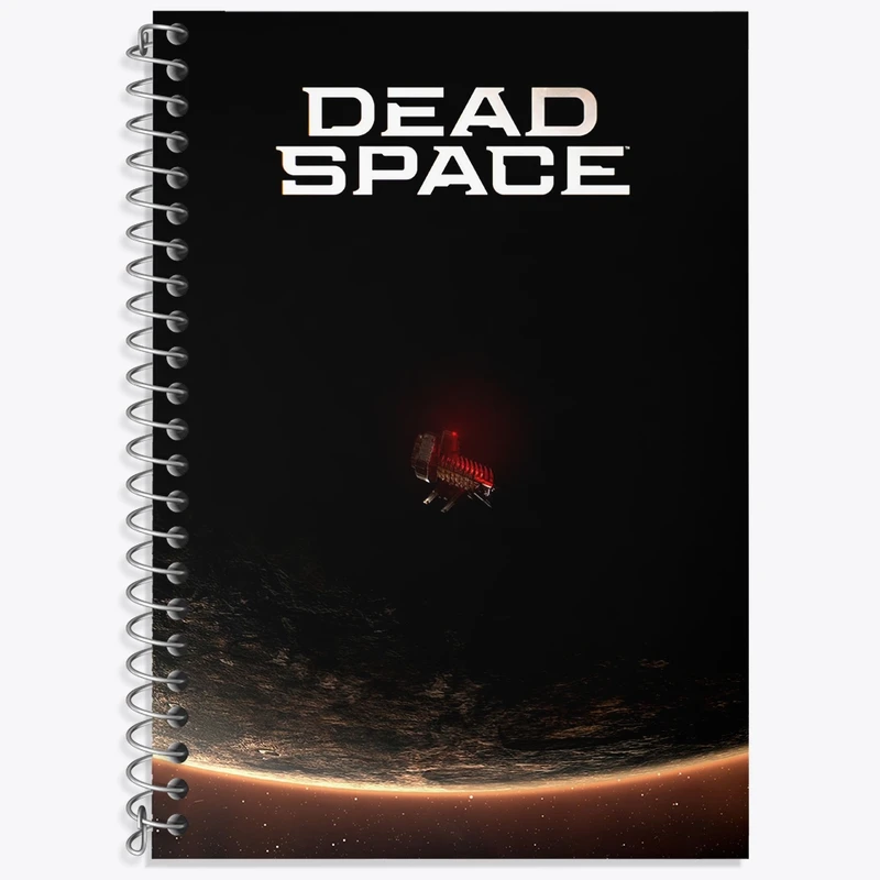 دفتر زبان 50 برگ خندالو مدل دو خط طرح بازی دد اسپیس (Dead Space) کد 35062
